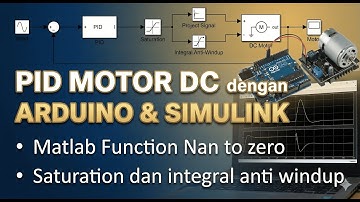 Arduino DC Motor PID Control with Simulink: Anti-Windup & Saturation