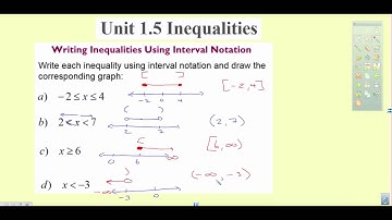 Interval & Set Builder Notation
