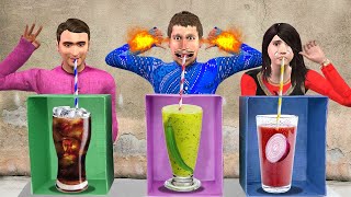 Must Watch Funny New Comedy Video रहस्य शीतल पेय चुनौती Mystery Soft Drink Challenge Hindi Comedy screenshot 2