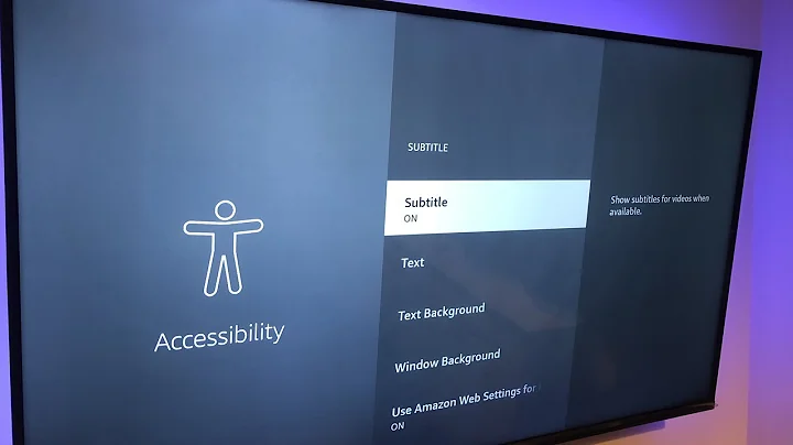 Fire TV How to turn off subtitles or change their settings