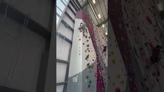 My first 5.9 route at Momentum Indoor Climbing, Katy, TX