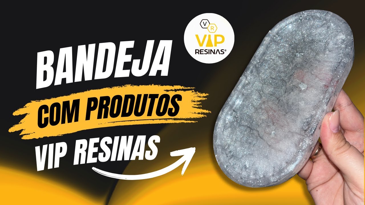 Como Fazer Uma BANDEJA de Resina - Passo a Passo com Produtos VIP Resinas