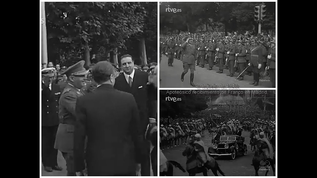 1947 06 Madrid recibe a Franco con indescriptible entusiasmo