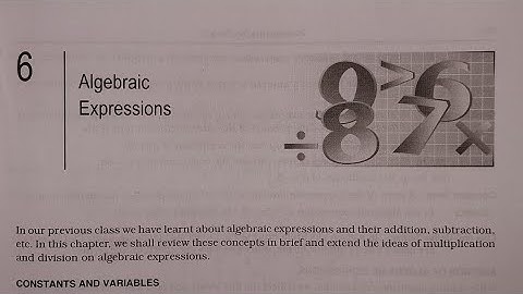 Class 7 (RS Aggarwal) | Chapter 6 (Algebraic Expressions) | Basics Introduction | CBSE