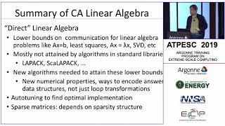 Communication-Avoiding Algorithms ǀ Jim Demmel, Argonne National Laboratory
