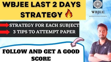 Wbjee last 2 days strategy|How to attempt paper of wbjee|Wbjee 2022 How to attempt maths paper|Wbjee