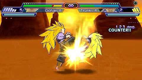 TEEN gohan ssj3 vs trunks ssj3 dragon ball z shin budokai 2 mods