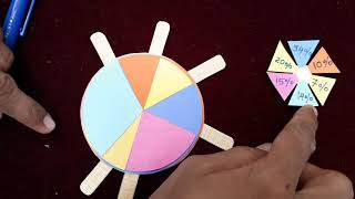 3D Pie chart working model Maths best tlm/pie graph maths tlm /pie graph working model