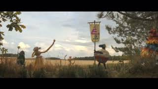 A E4 Ident With Toys Celebrating The Burning Of The Logo.