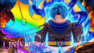 Evolving The New 0.1% Ruler SECRET Trunks In Universal Tower Defense X!
