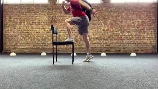 Single Leg Loaded Box Step Up Jump Home Version