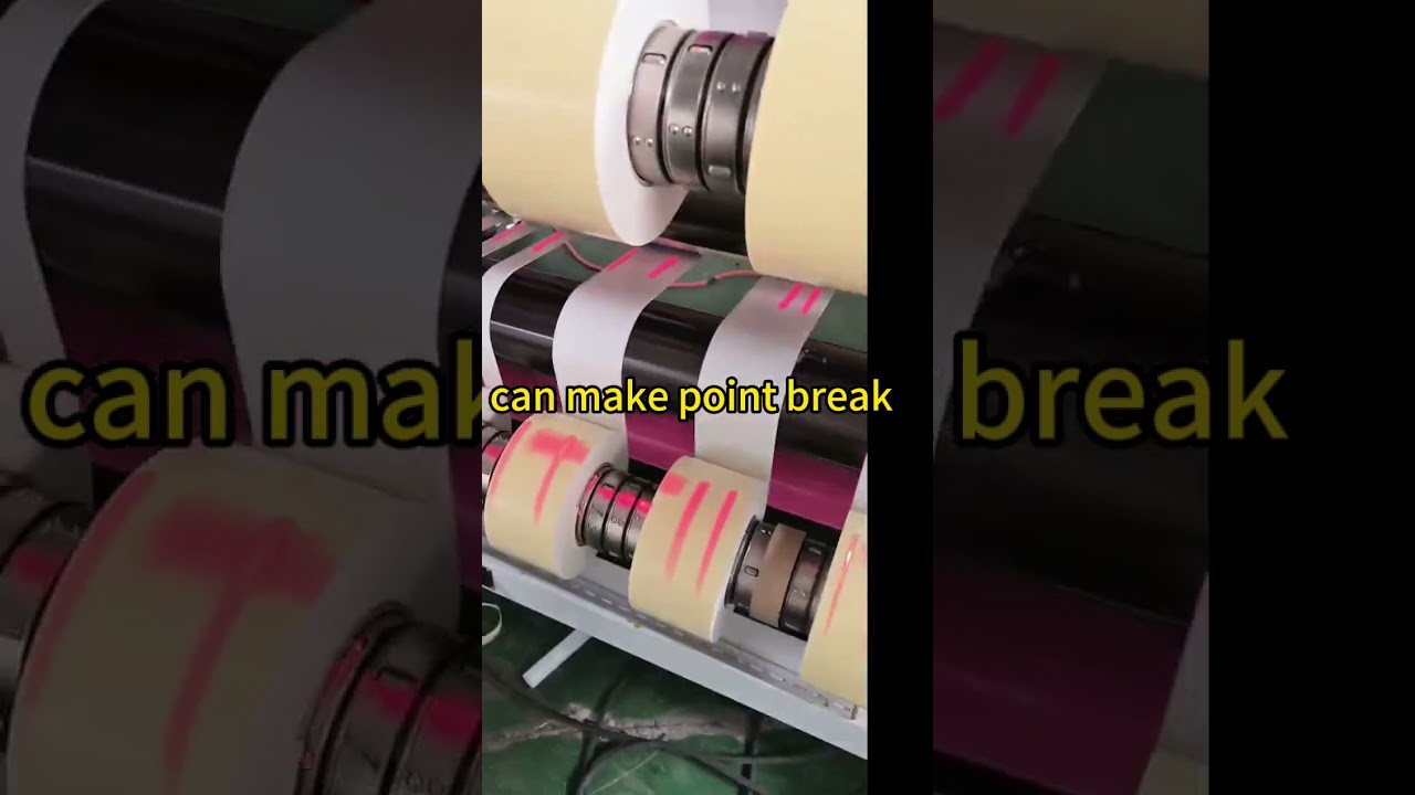 HJY-FQ01 double shafts eva foam tape point break slitting machine  