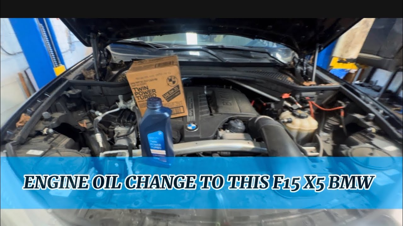BMW X5 F15 ENGINE OIL CHANGE - YouTube