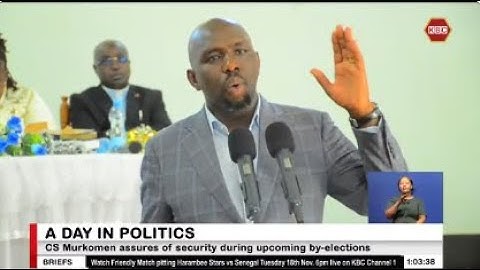 CS Murkomen assures of security during upcoming by-elections