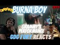 AMERICAN Reacts to BURNA BOY: "LevelUp/Onyeka/Ye"-MEDLEY | 63rd GRAMMY Awards Premiere Ceremony