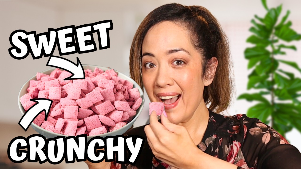 This Crunchy Low Carb Dessert Tastes Like Strawberries! - YouTube