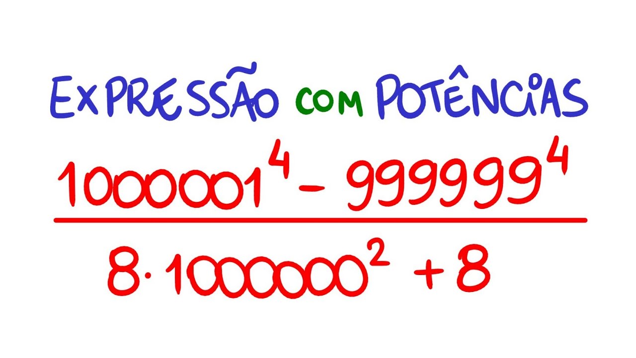 Expressão Numérica com Potência: Use Substituição