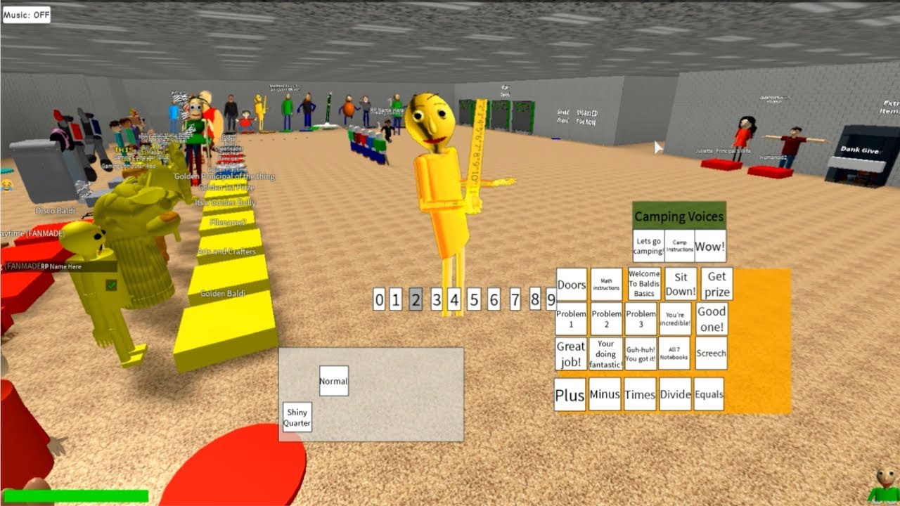 Baldi's Basics in RP and Morphs - Roblox