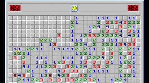 Minesweeper (no flags) personal records (1s, 15s, 61s)