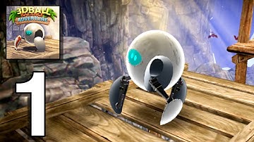 Robot Ball: (by Filaret) Android gameplay walkthrough part 1 level 1 COBWEB (Android+ios)