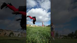 Is a backflip really that hard in your 40’s #rollerblading  #backflip #tutorial w/ Jaelynn Johnson