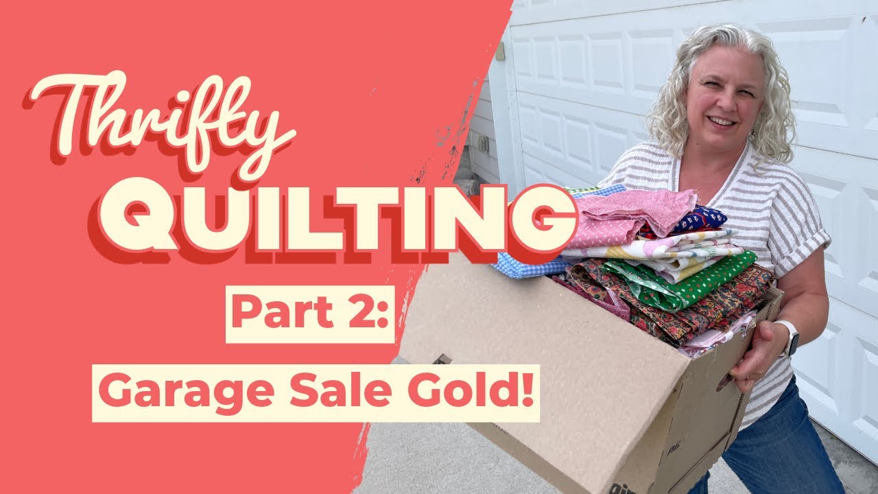 Garage Sale Fabric Finds for Quilting + Quick Sewing Win