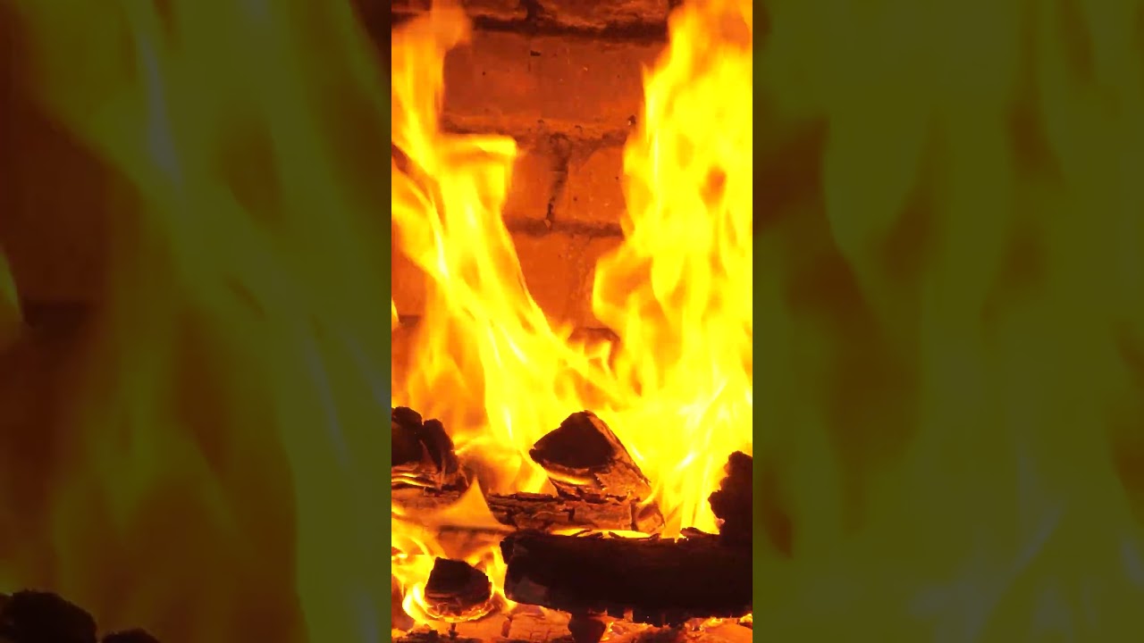 Perfect Fireplace Burning for Relaxation 