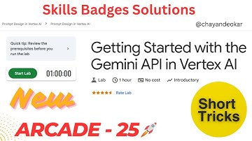 Getting Started with the Gemini API in Vertex AI || #GSP1209 #qwiklabs
