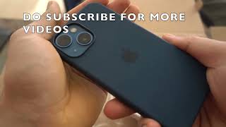 UNBOXING IPHONE 13 MINI SILICON CASE MAGSAFE BLUE
