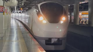E657系ｶﾂK4編成が北千住駅3番線を通過するシーン（2025.9.14.15:01）