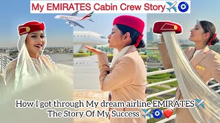 Finally My EMIRATES Cabin Crew Story✈️❤️How I Got Through & Achieved My Dream🥹🧿My Success Story✈️