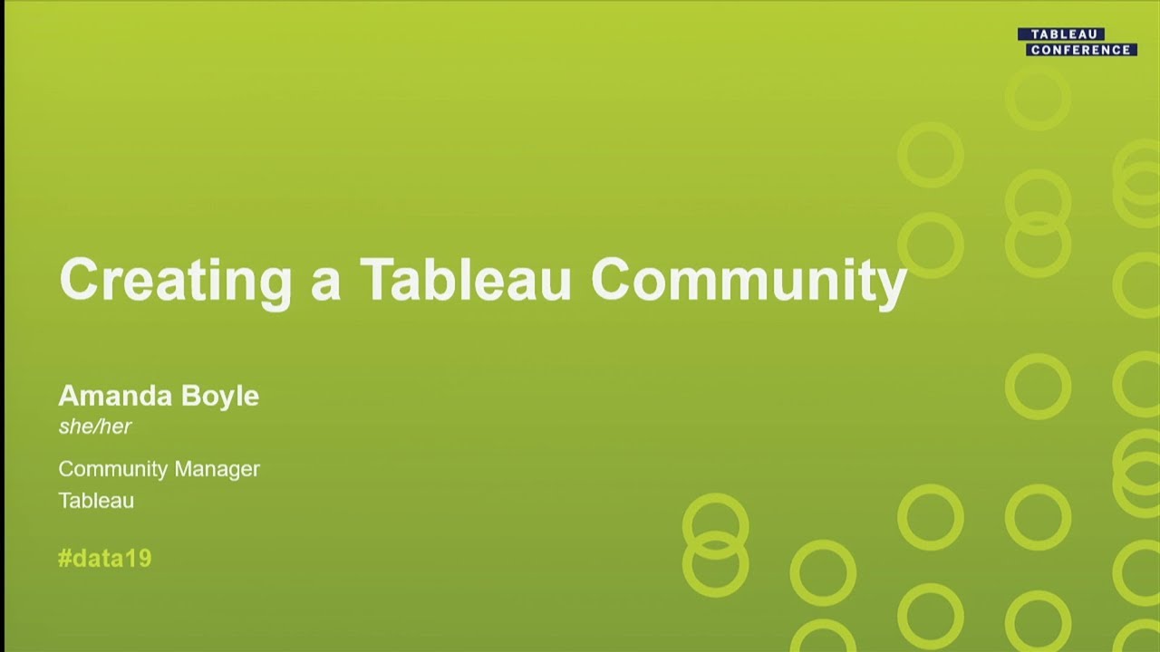 Creating a Tableau Community - YouTube