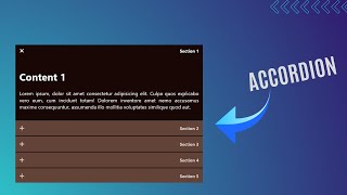 How To Make Accordion Design Using HTML And CSS Step By Step || #webdesign #htmlcss #Hi Tech #css