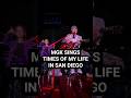 mgk sings "times of my life." ❤️ mgk loved that young fan's outfit inspired by his viral spiked suit