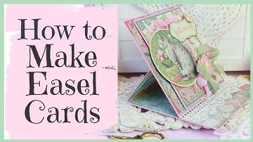 DIY Card Making Tutorial ~ Stamperia Orchids and Cats Easel Cards
