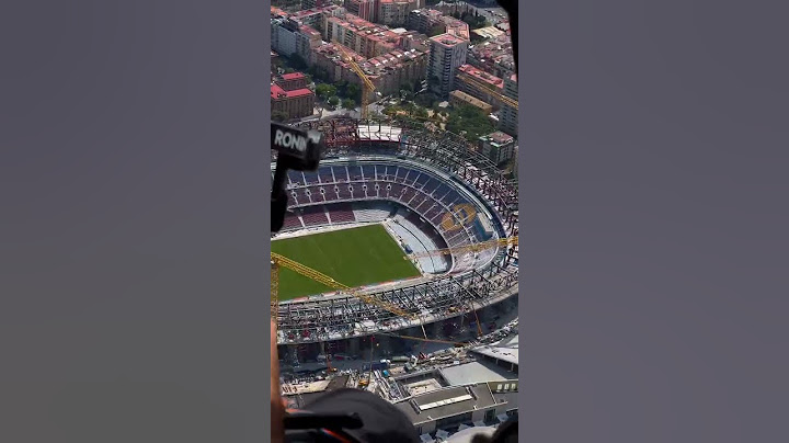 Flying over Spotify Camp Nou 🚁 #fcbarcelona #spotifycampnou #Barcelona #shorts