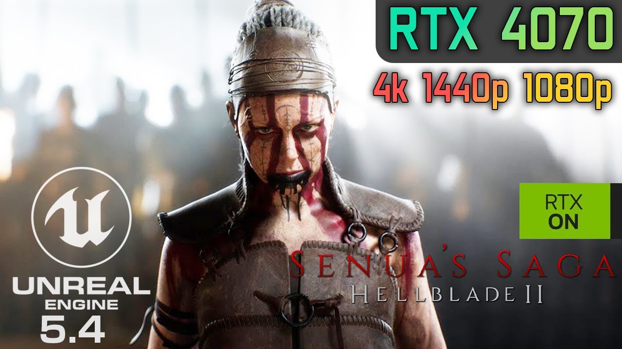 RTX 4070 Hellblade 2 Senua’s Saga | Unreal Engine 5.4 | Ray Tracing