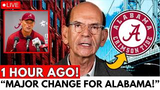THIS IS A MASSIVE MOVE FOR ALABAMA…