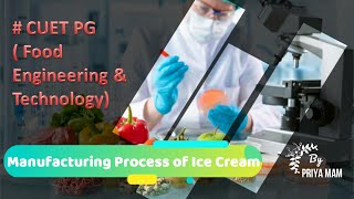 Manufacturing Process of Ice Cream #CUET PG(Food engineering and technology)MTQP06 (Part-1).