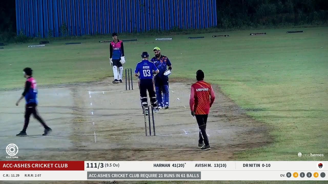 ACC-ASHES CRICKET CLUB vs DEFENDER XI 1 Live Cricket Match | 11-Sep-25 08:00 PM 20 Live - SGA WEEKDA