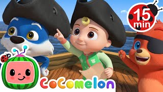 Pirate Time! Treasure Hunt Song🪙🏴‍☠️ YO HO! | 15 MIN LOOP | CoComelon Animal Time | Nursery Rhymes