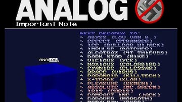 Amiga Intro - Important Note - Analog (1993)