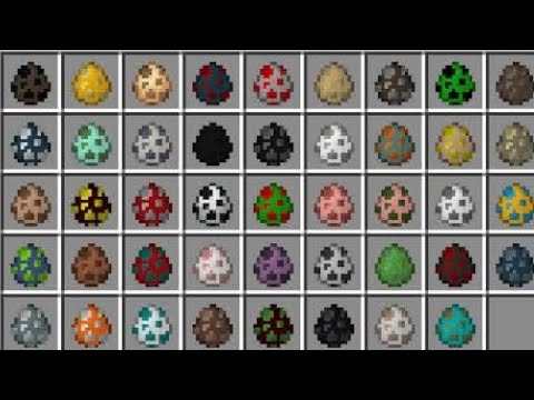 Minecraft spawn all Eggs ! - YouTube