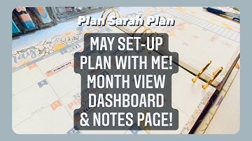 MAY Set-up Plan With Me! | EC LifePlanner | Month View | Dashboard | Notes Page