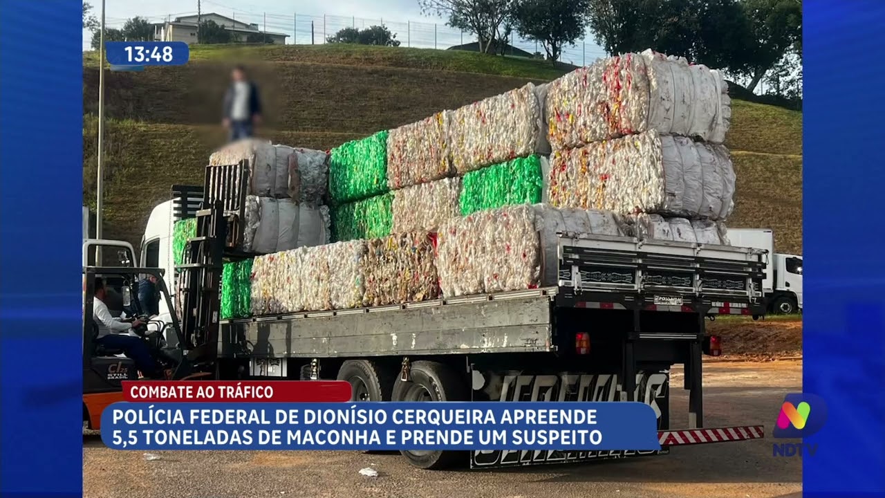 PF realiza grande apreensão de drogas em operação no Oeste de Santa Catarina