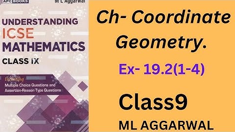 Coordinate geometry. ex- 19.2.(1-4).class9.ml aggarwal.