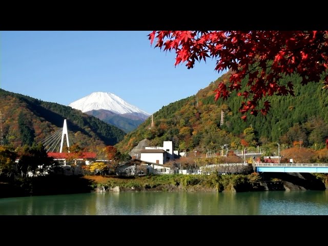 神奈川県 丹沢湖の紅葉と富士山 [HD] [地図あり] - YouTube