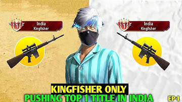 Kingfisher Top 1 title weapon Glory pushing | solo br rank push with tips and tricks | Ep-1