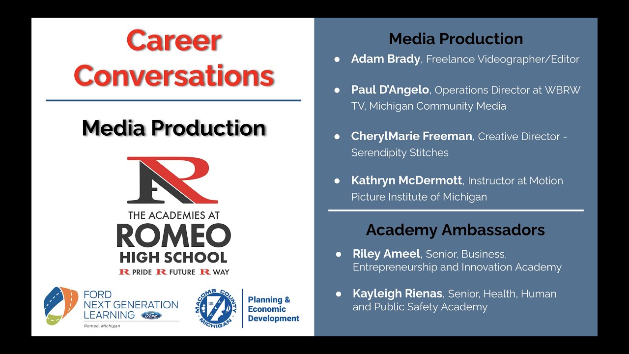 Career Conversation - Media Production