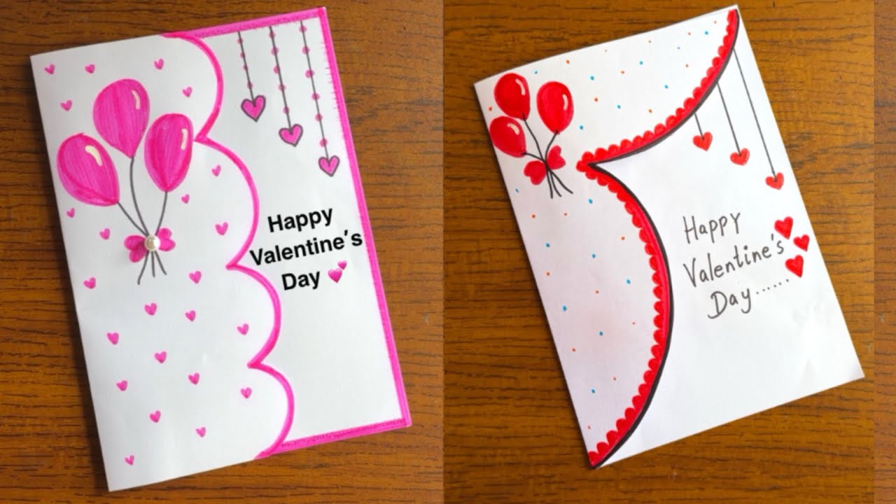 2 Valentine's Day Card Idea #handmade #shorts #diy #craft 
